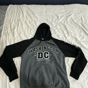Washington DC Black and Gray Hoodie